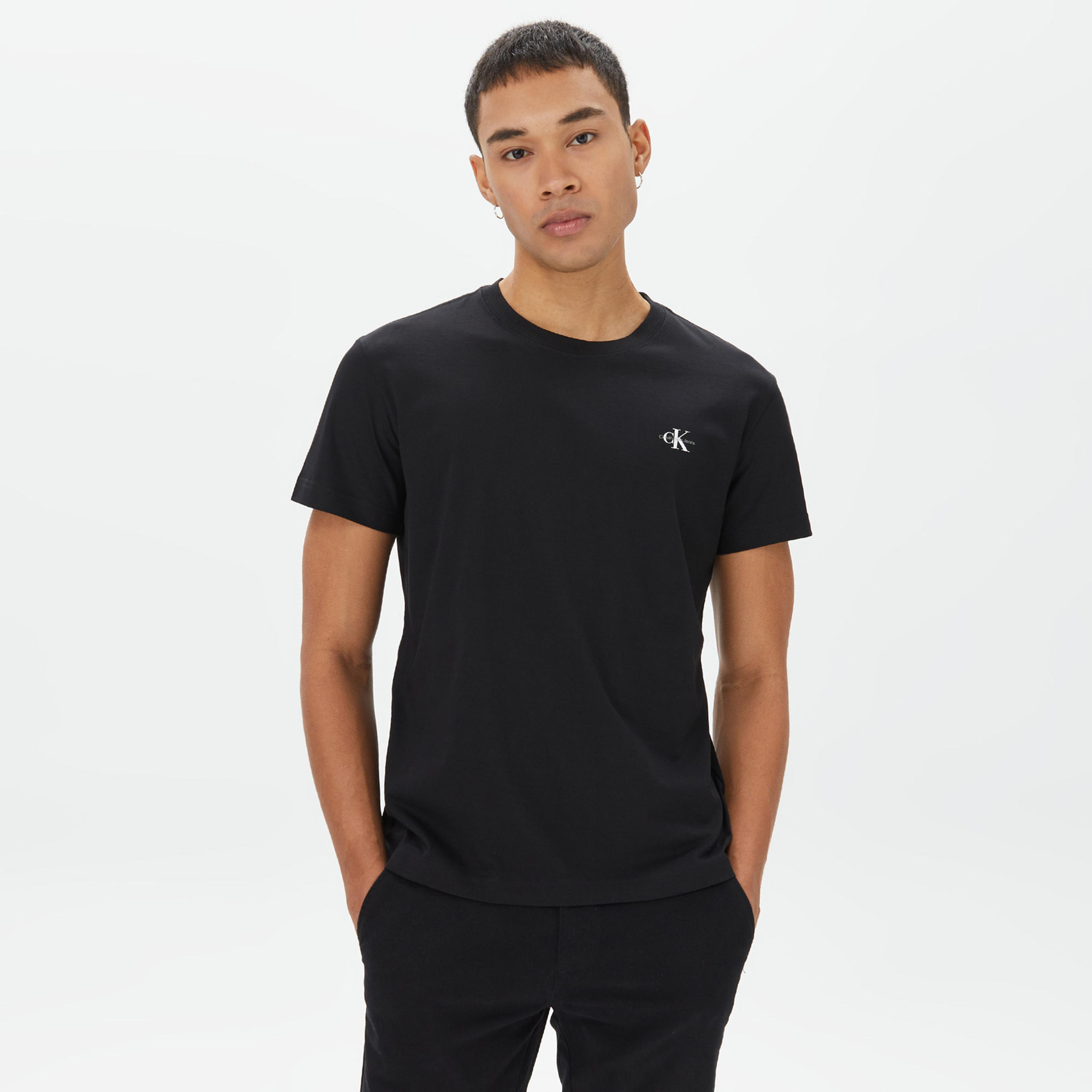 Calvin Klein Jeans 2 Pack Monologo Erkek Beyaz T-Shirt