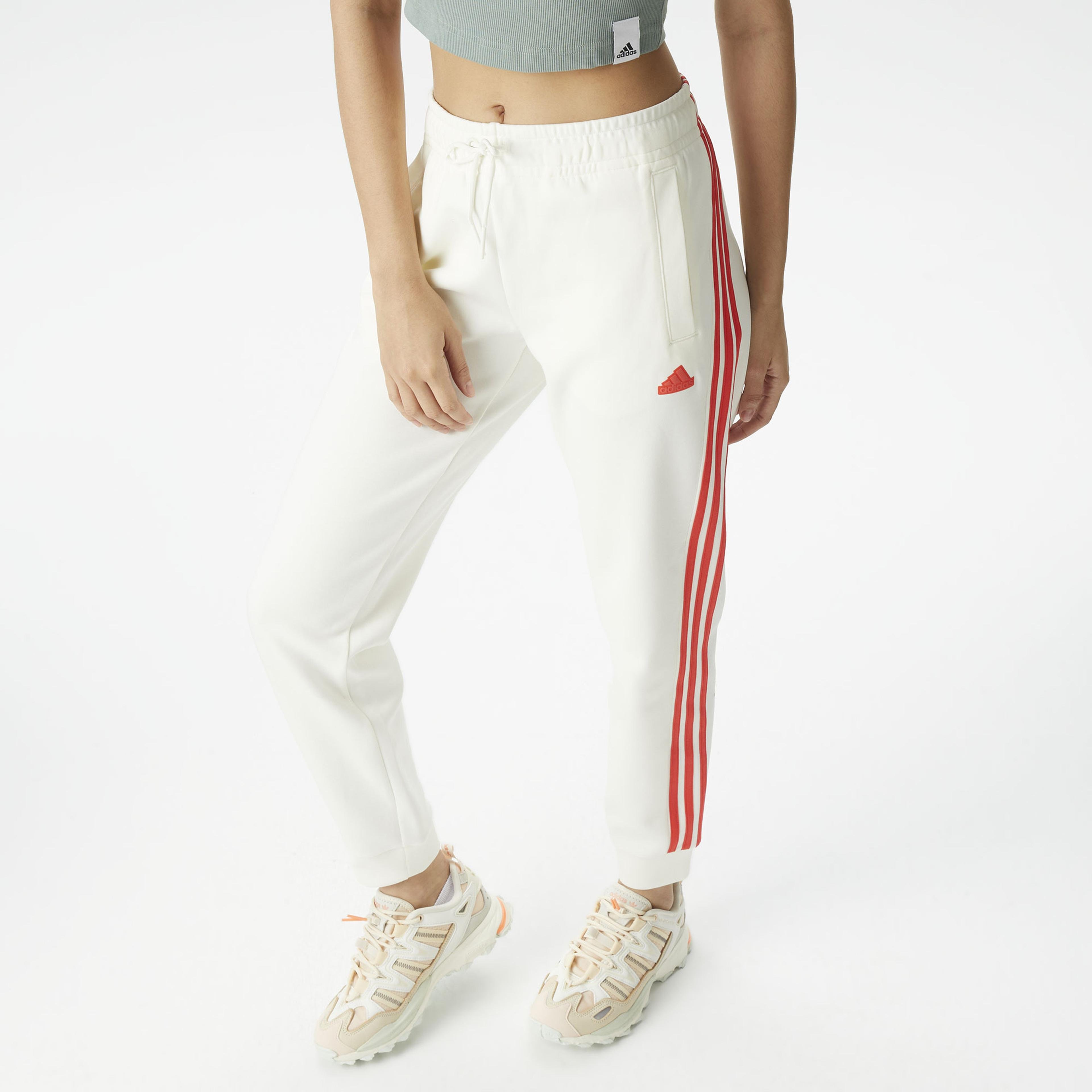 adidas 3-Stripes REG Kadın Beyaz Eşofman Altı