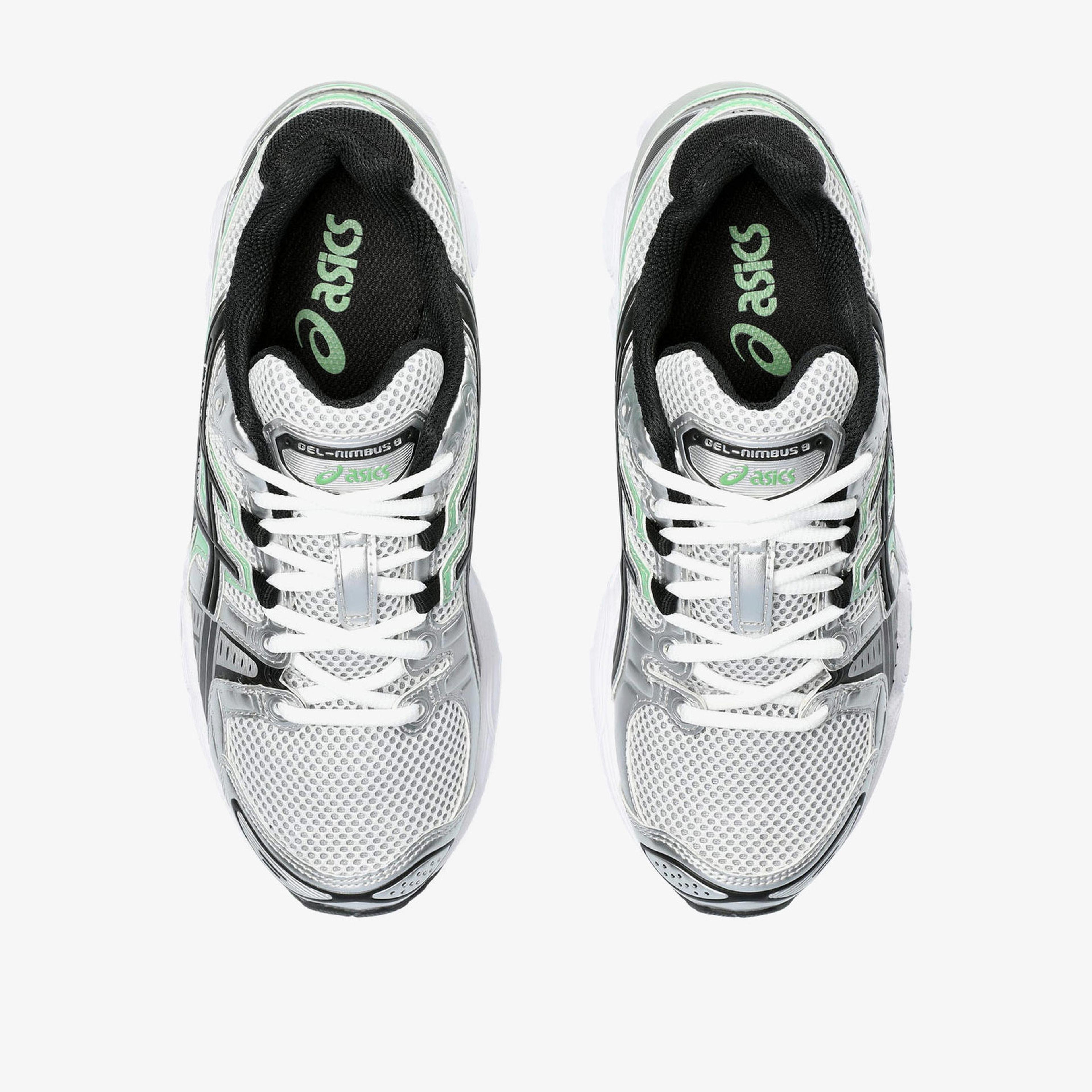 Asics Gel-Nimbus 9 Kadın Beyaz/Yeşil Spor Ayakkabı