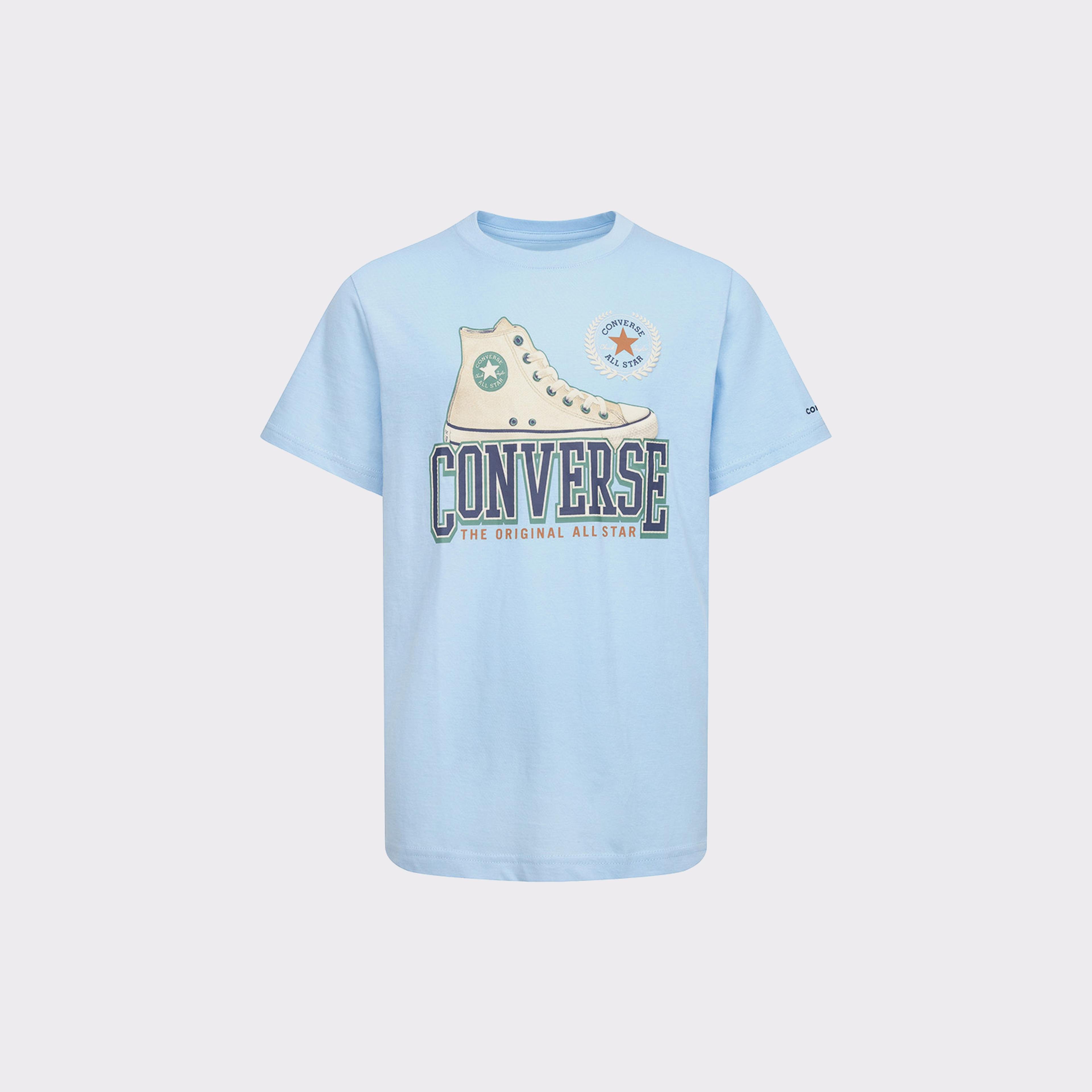 Converse Script Sneaker Organic Jersey Çocuk Beyaz T-Shirt