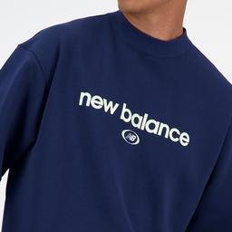 New Balance Hoops Erkek Lacivert Sweatshirt