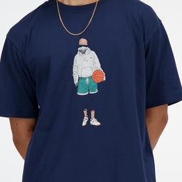 New Balance Athletics Baseball Style Relaxed Erkek Lacivert T-Shirt