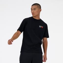 New Balance Athletics Premium Logo Relaxed Erkek Siyah T-Shirt