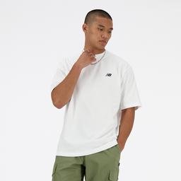 New Balance Shifted Oversized Erkek Beyaz T-Shirt