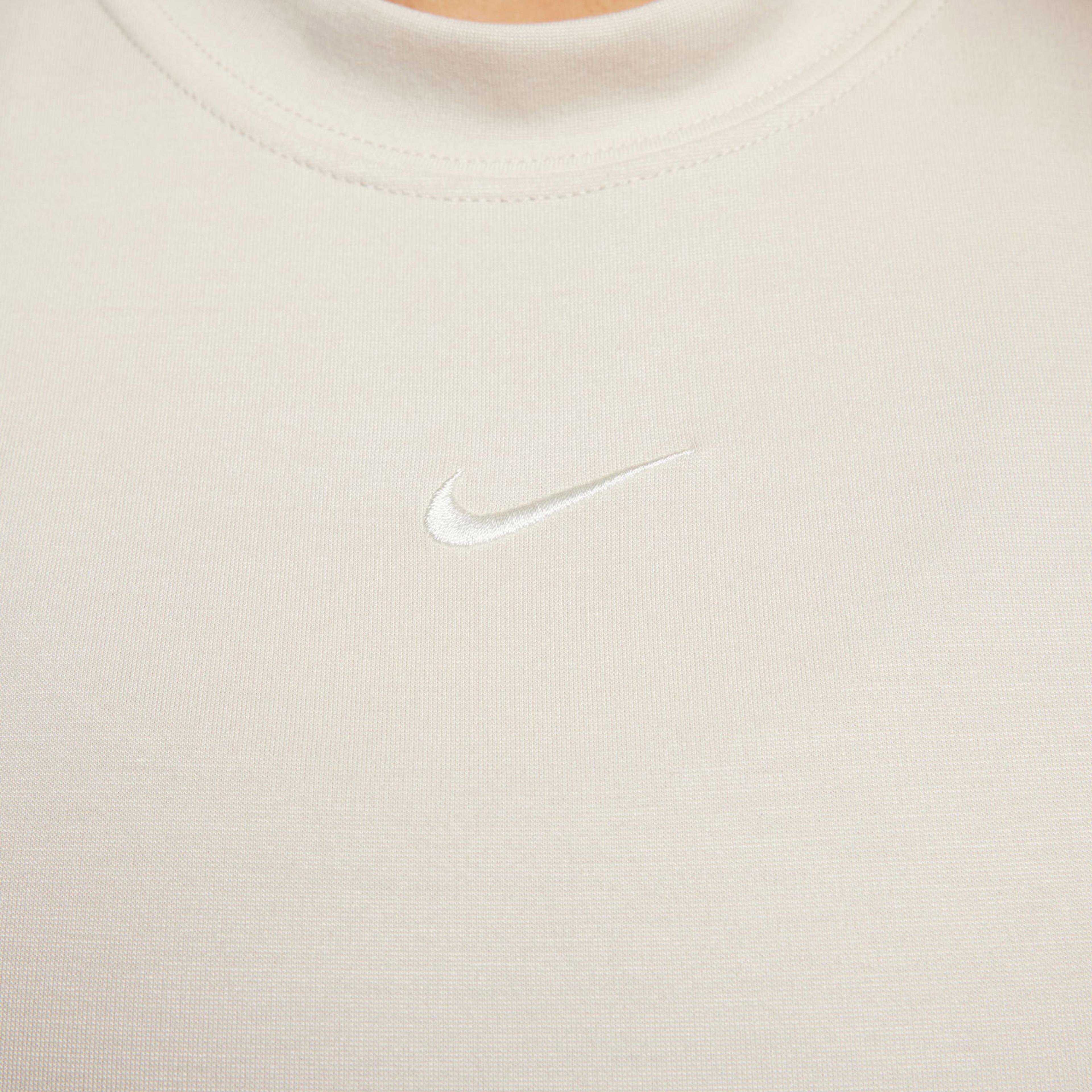 Nike Sportswear Chill Knit Kadın Krem Elbise