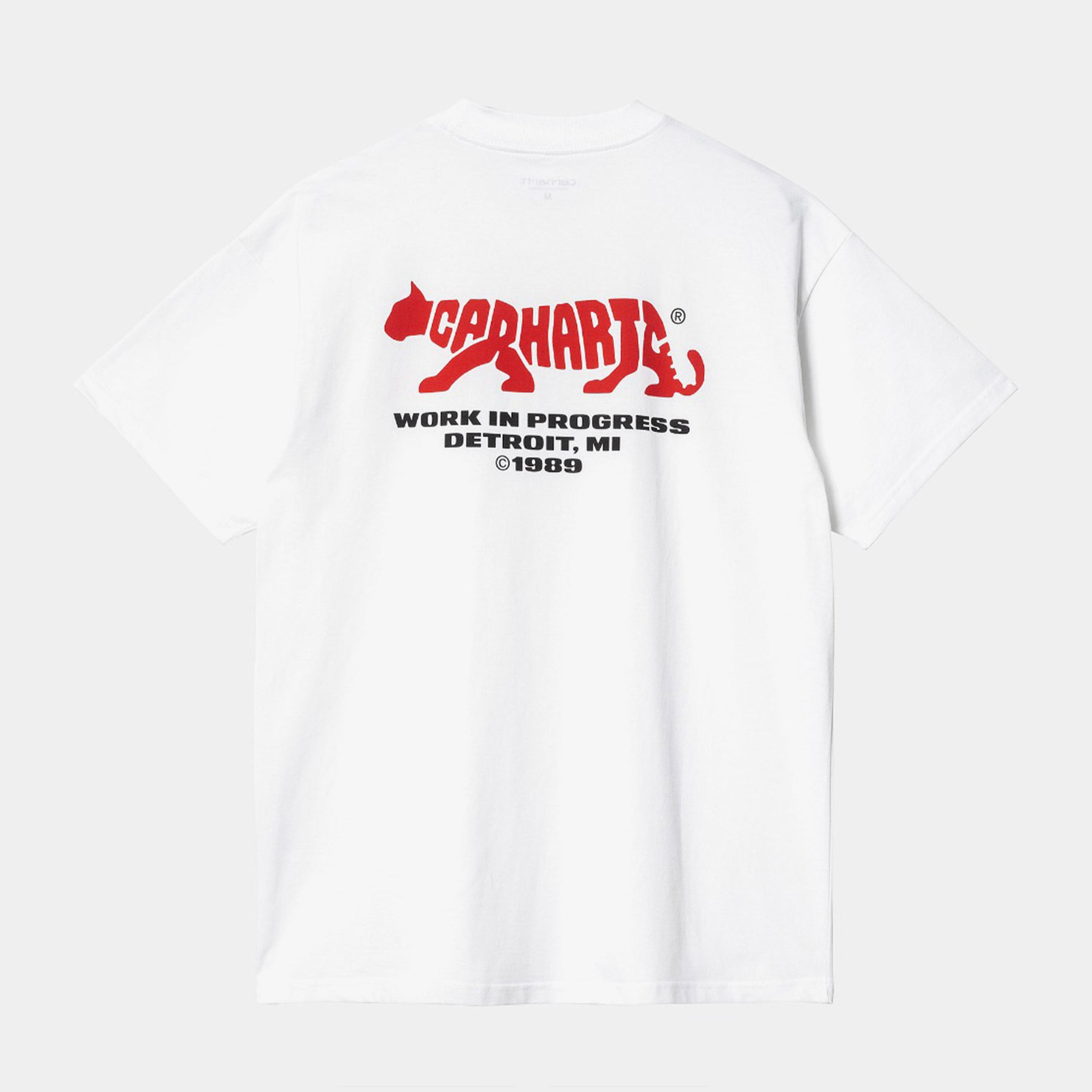 Carhartt WIP S/S Fast Food Erkek Beyaz T-Shirt