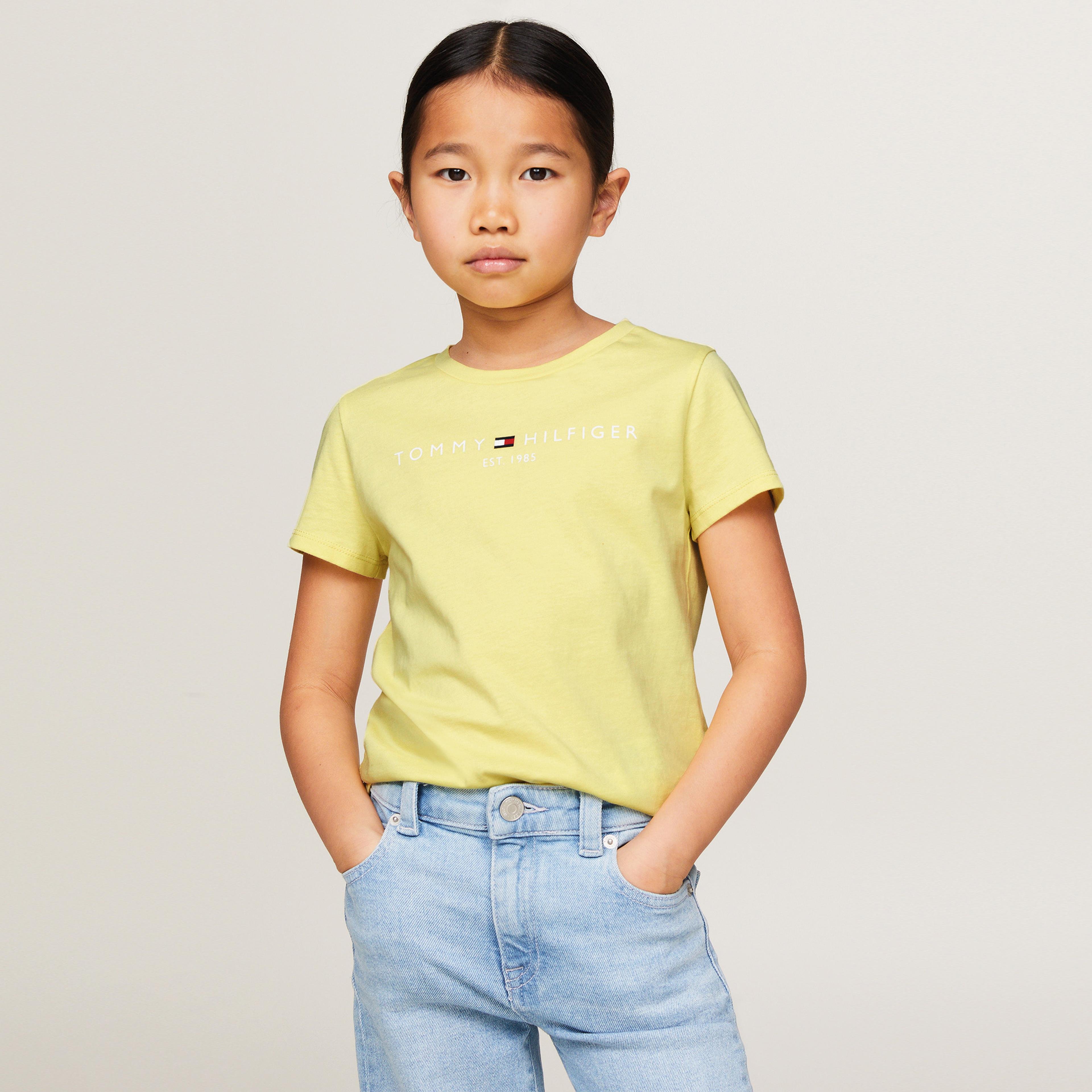 Tommy Hilfiger Essential S/S Çocuk Sarı T-Shirt