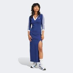 adidas Adicolor Classics 3-Stripes Maxi Kadın Mavi Elbise