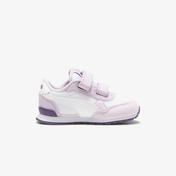Puma Runner V3 Mesh Çocuk Beyaz/Mor Spor Ayakkabı