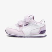 Puma Runner V3 Mesh Çocuk Beyaz/Mor Spor Ayakkabı