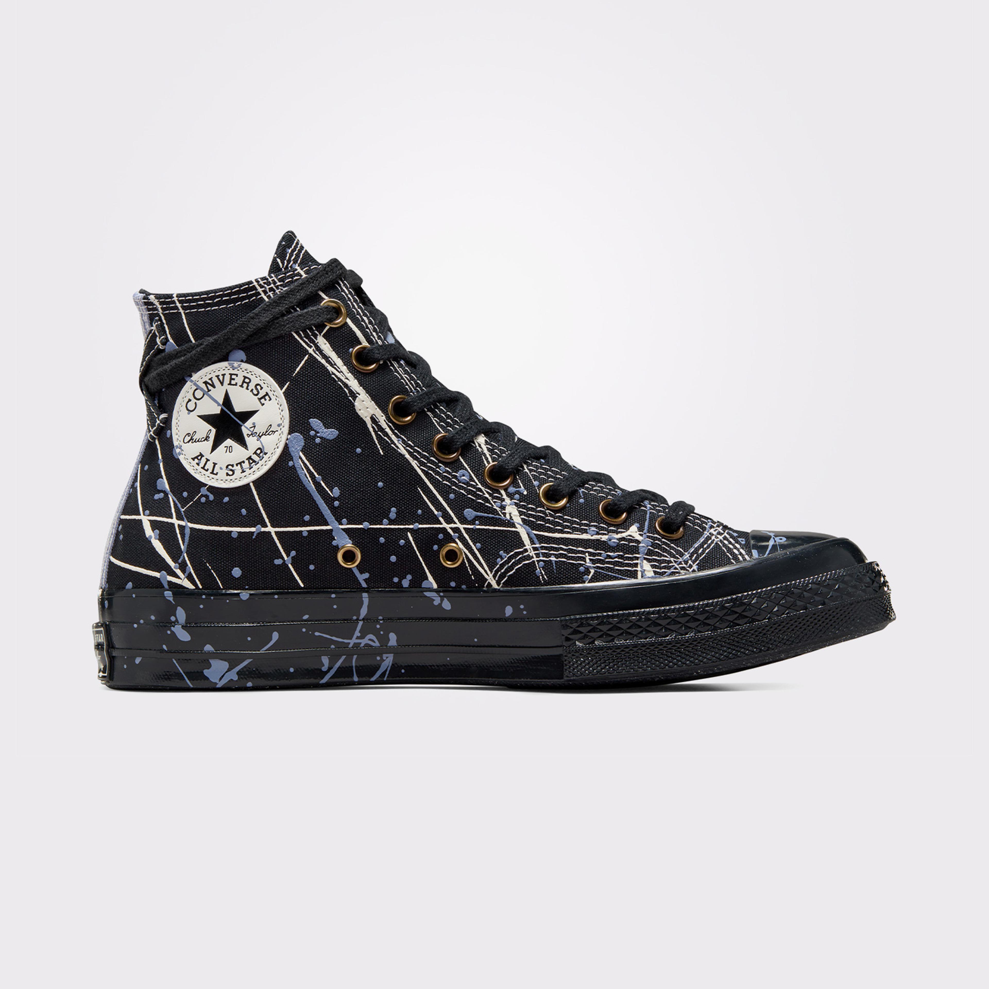 Converse Chuck 70 Paint Splatter Kadın Siyah Sneaker