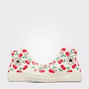 Converse Chuck Taylor All Star Lift Platform Cherries Kadın Krem Sneaker