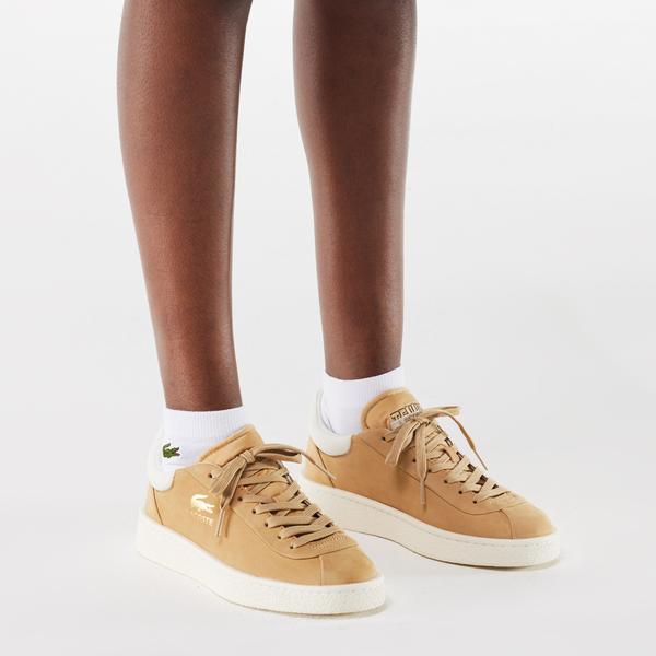 Lacoste Baseshot Premium Kadın Bej Sneaker_3