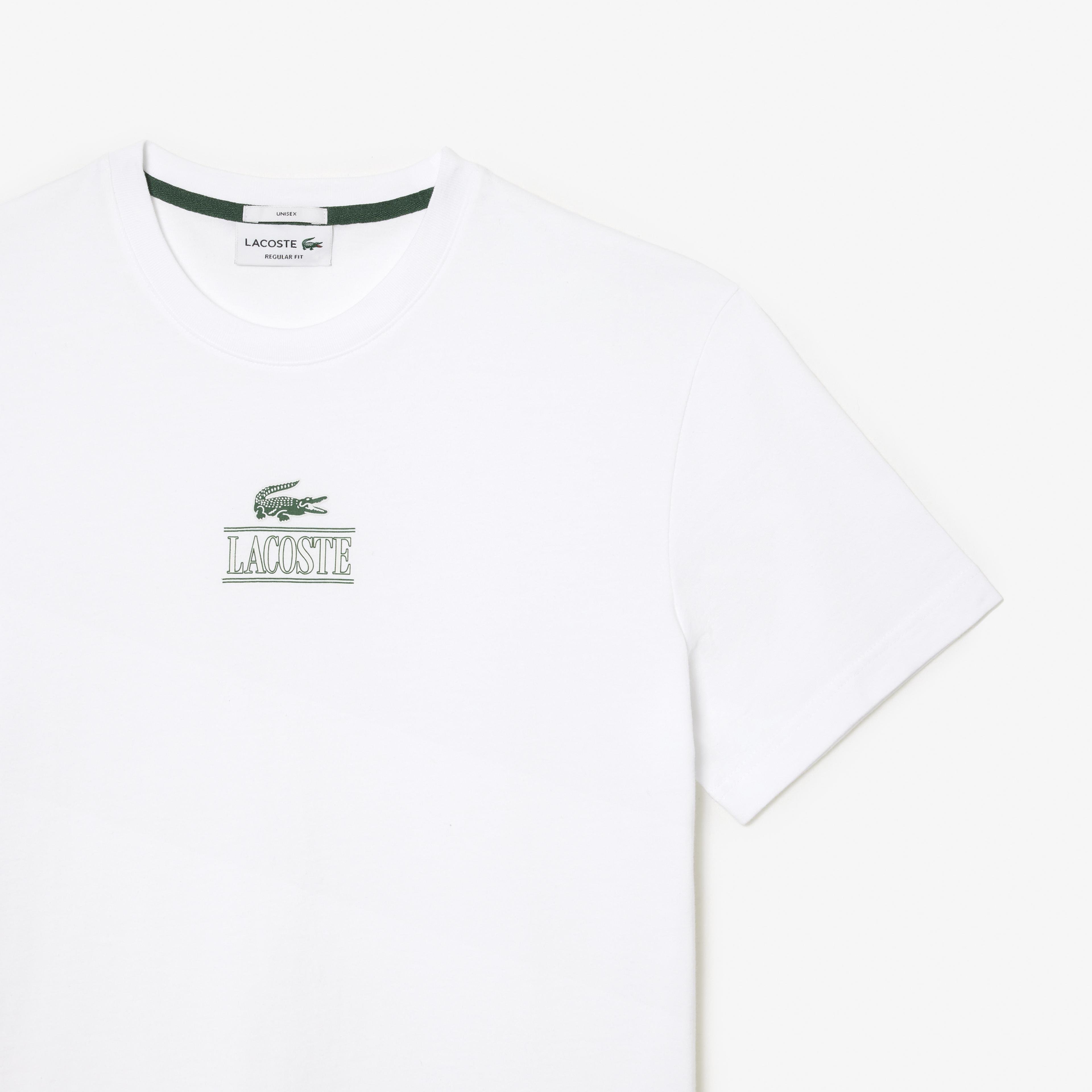 Lacoste Classic Unisex Regular Fit Beyaz T-Shirt