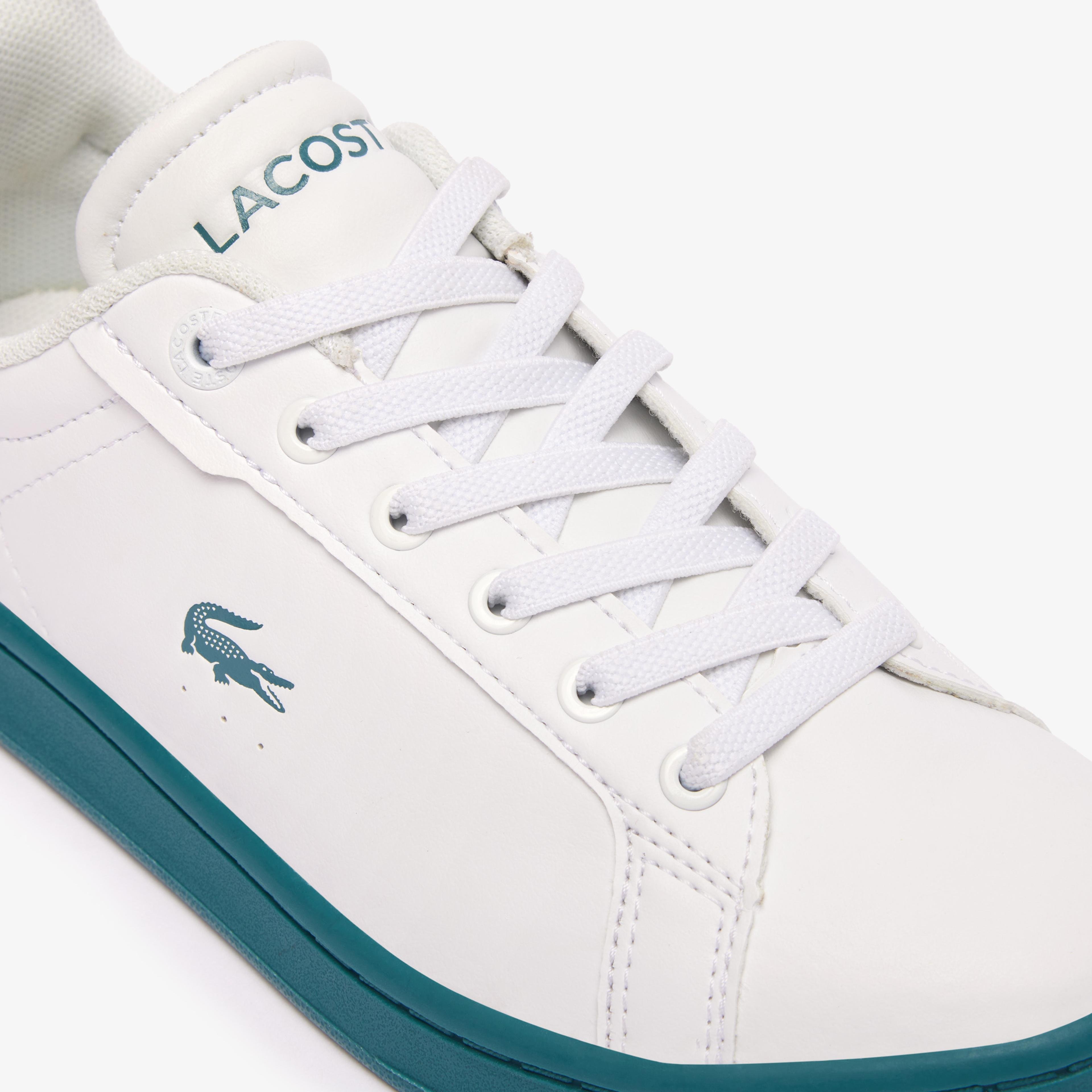 Lacoste Carnaby Pro Synthetic Fiber Çocuk Beyaz Sneaker