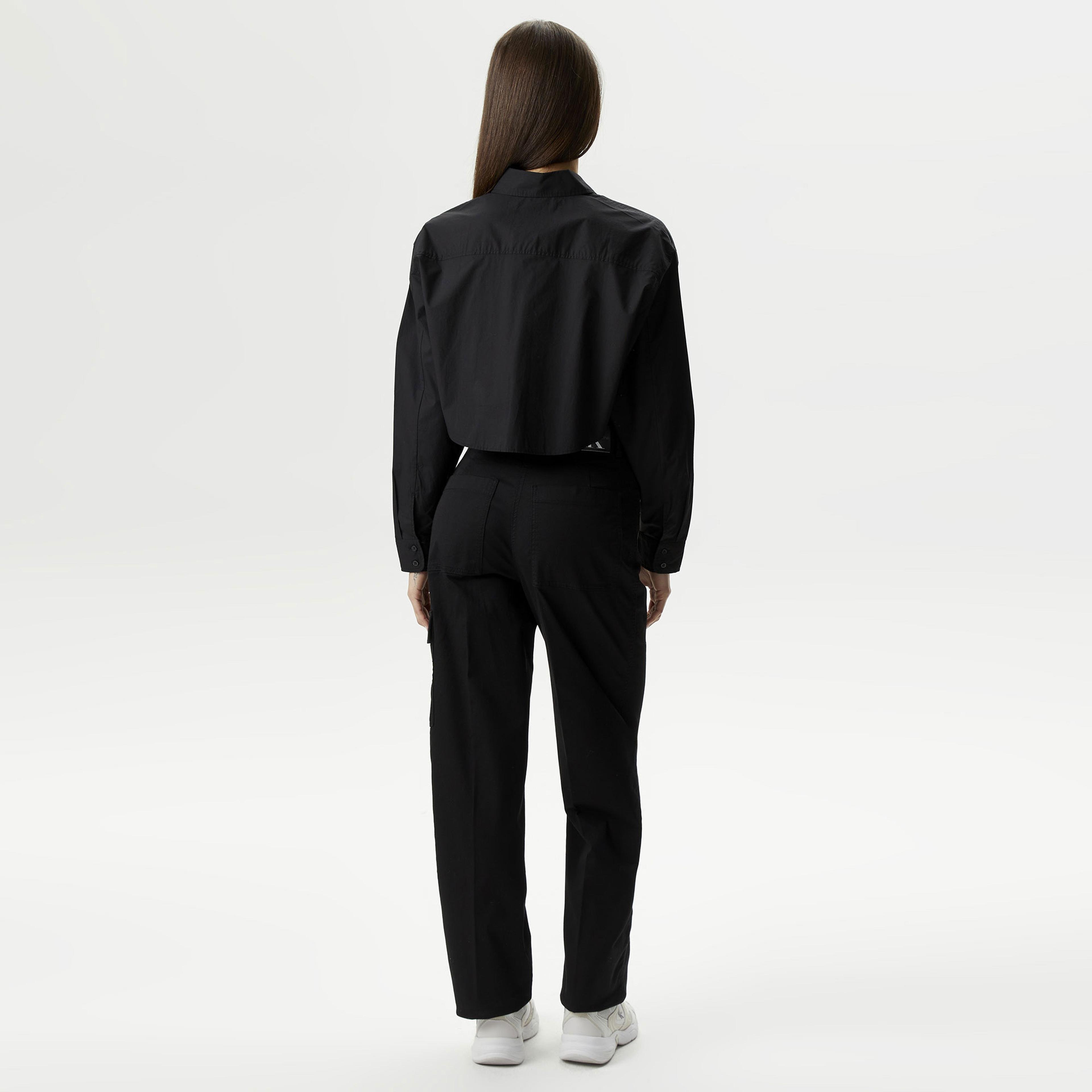 Calvin Klein Jeans Woven Label Kadın Siyah Pantolon
