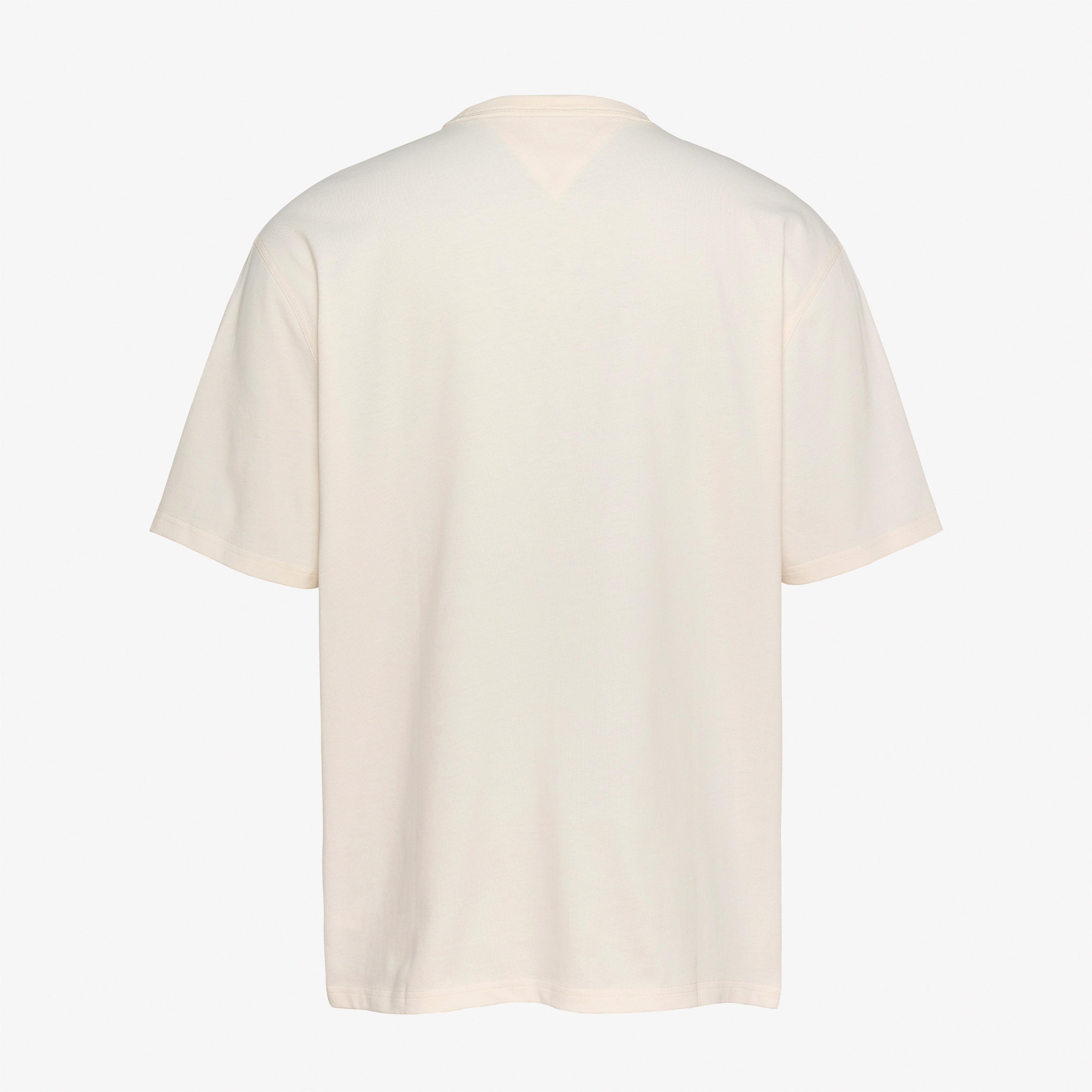 Tommy Jeans Ovz Luxe Serif Tj Ny Erkek Beyaz T-Shirt