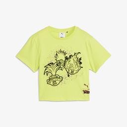 Puma X Trolls Graphic Çocuk Sarı T-Shirt