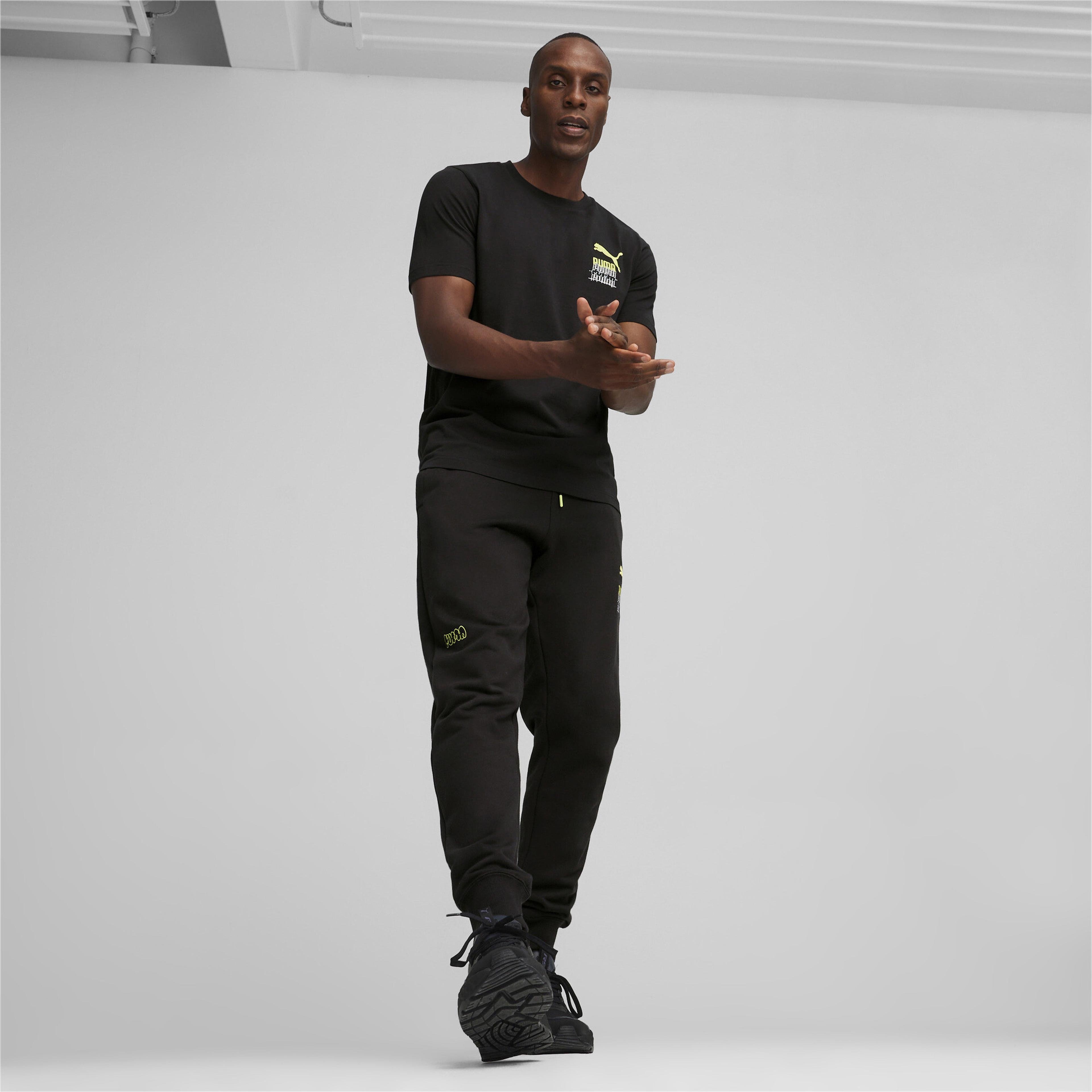Puma Brand Love Graphic Erkek Siyah T-Shirt