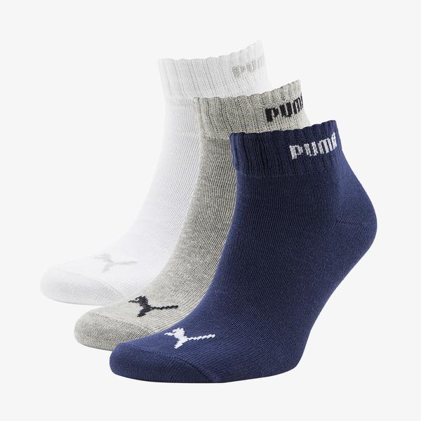 Puma Quarter-V 3'lü Unisex Lacivert Çorap