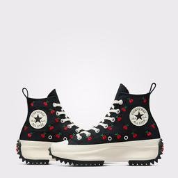 Converse Run Star Hike Platform Cherries Kadın Siyah Sneaker