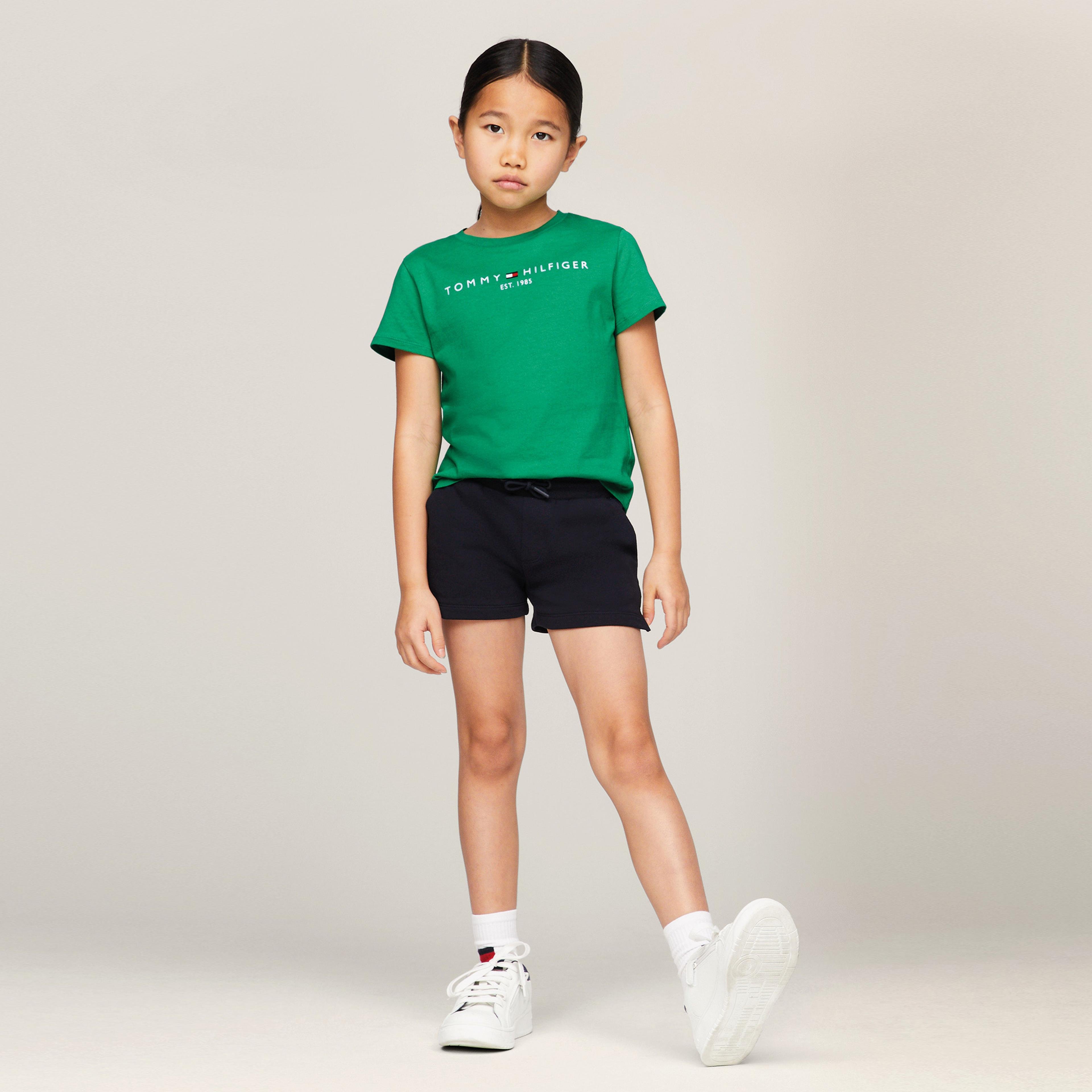 Tommy Hilfiger Essential Kız Çocuk Yeşil T-Shirt