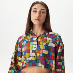 Soon To Be Announced Sportswear Kadın Renkli Crop T-Shirt