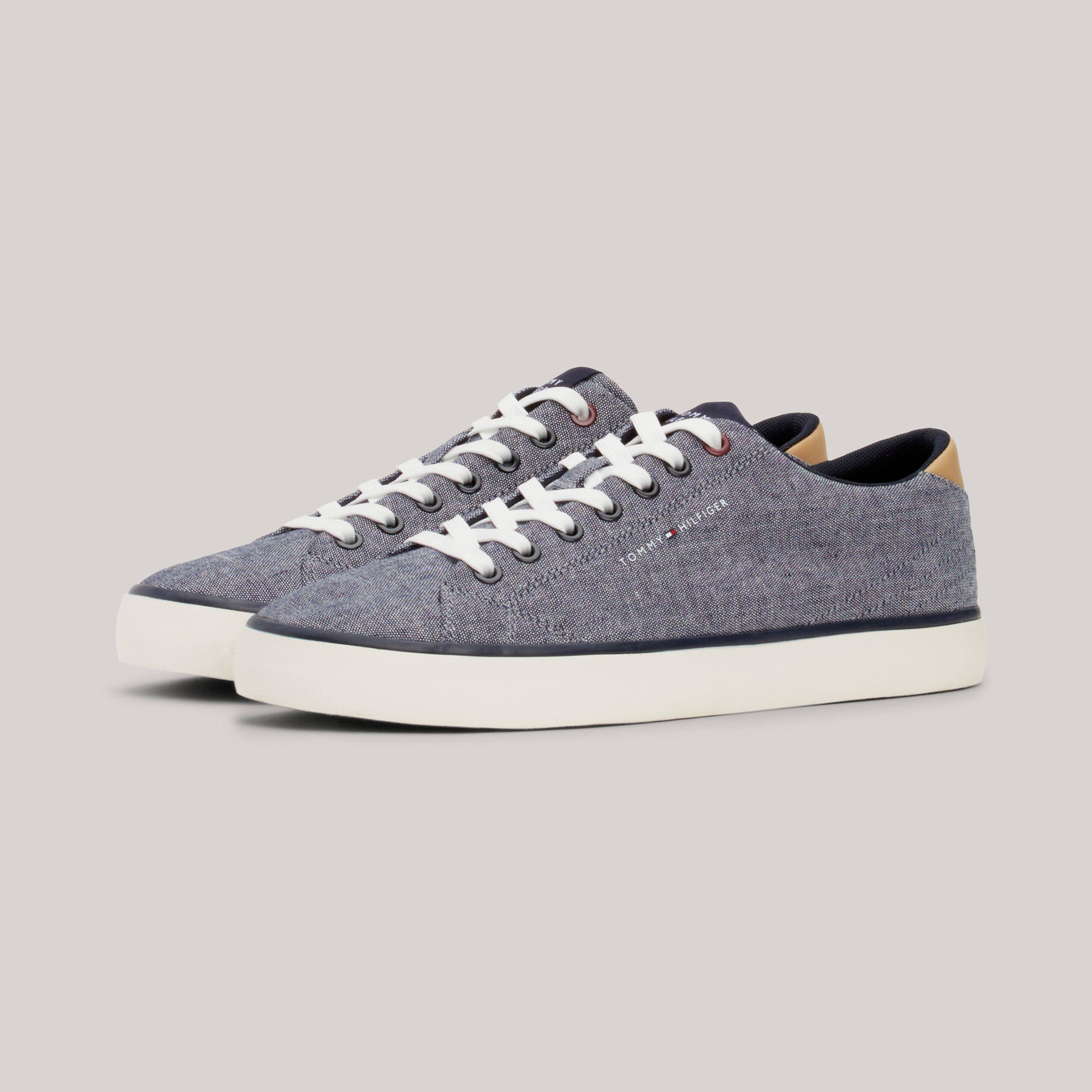 Tommy Hilfiger Vulcing Low Chambray Erkek Lacivert Sneaker