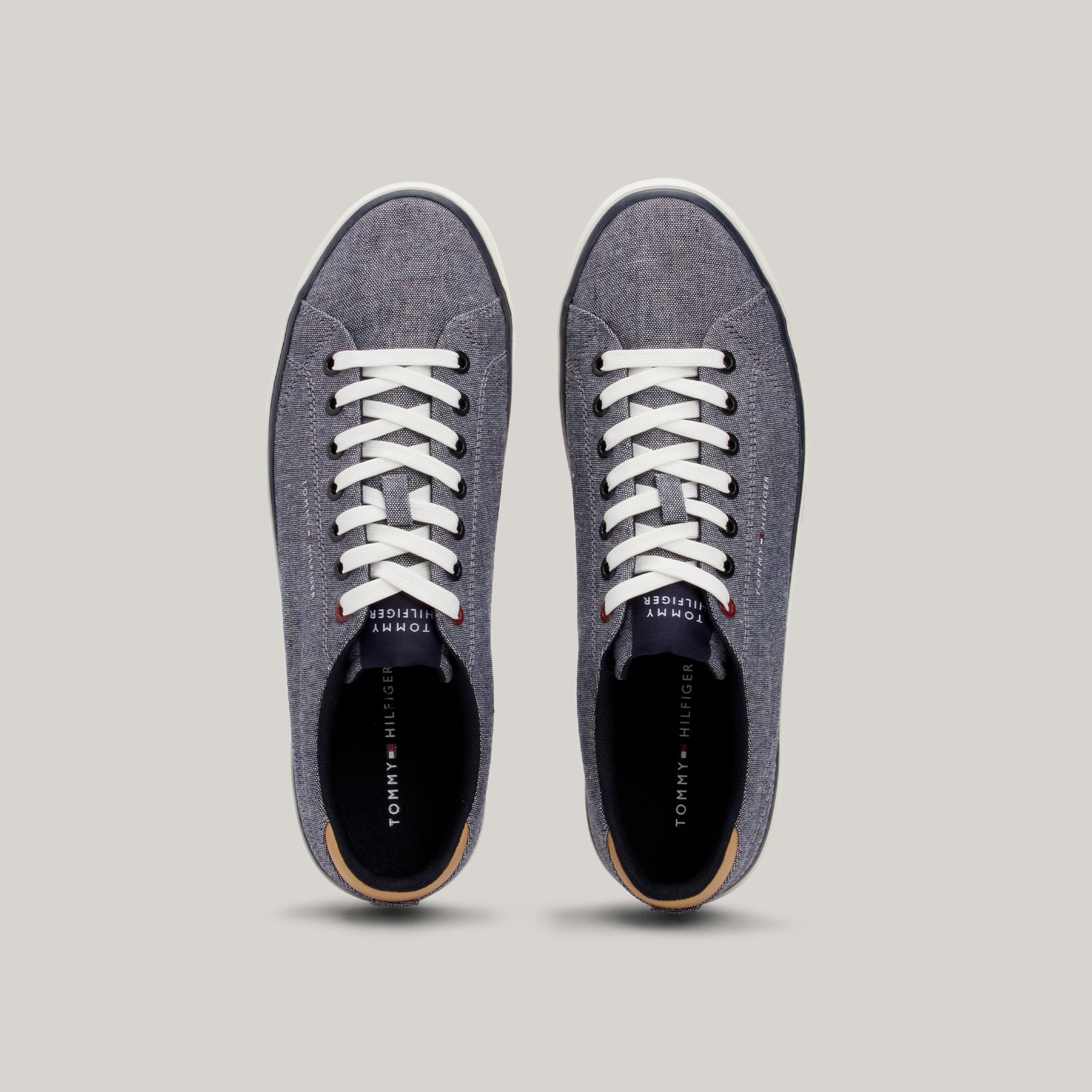 Tommy Hilfiger Vulcing Low Chambray Erkek Lacivert Sneaker