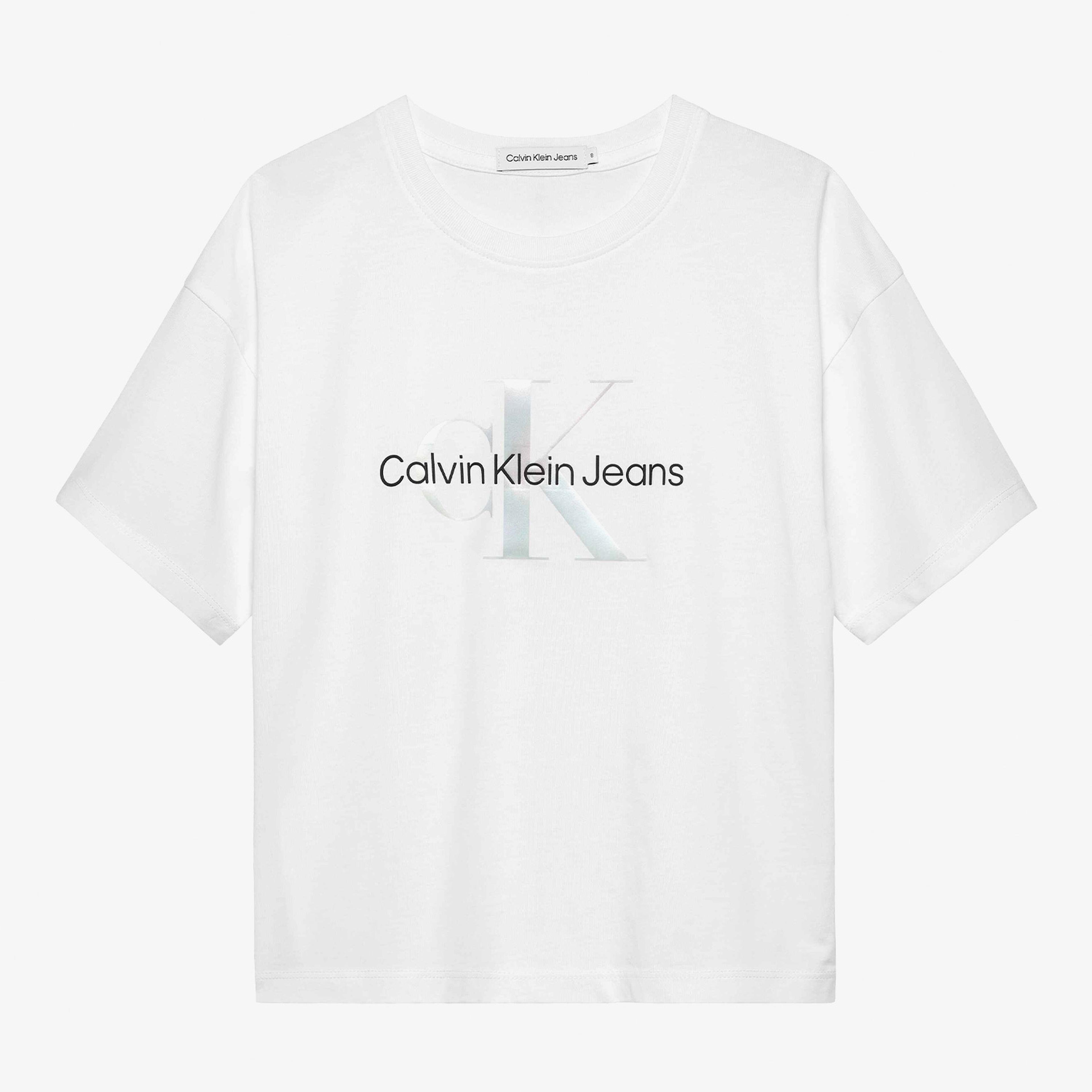 Calvin Klein Jeans Story 2 Çocuk Beyaz T-Shirt
