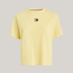 Tommy Jeans Badge Kadın Sarı T-Shirt