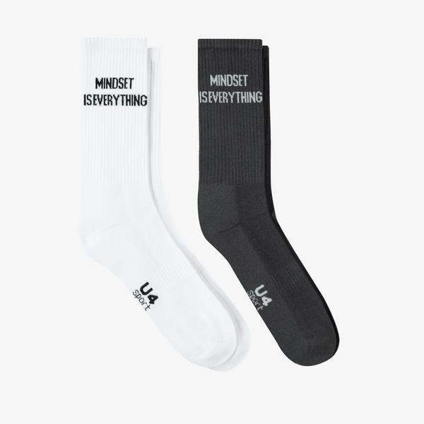 UNITED4 Core Unisex Renkli 2'li Çorap