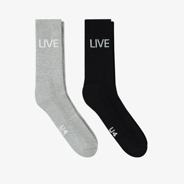 UNITED4 Core Unisex Renkli 2'li Çorap