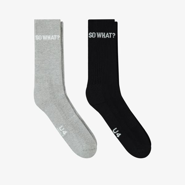 UNITED4 Core Unisex Renkli 2'li Çorap