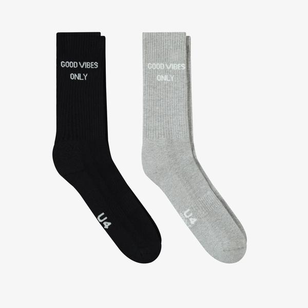 UNITED4 Core Unisex Renkli 2'li Çorap