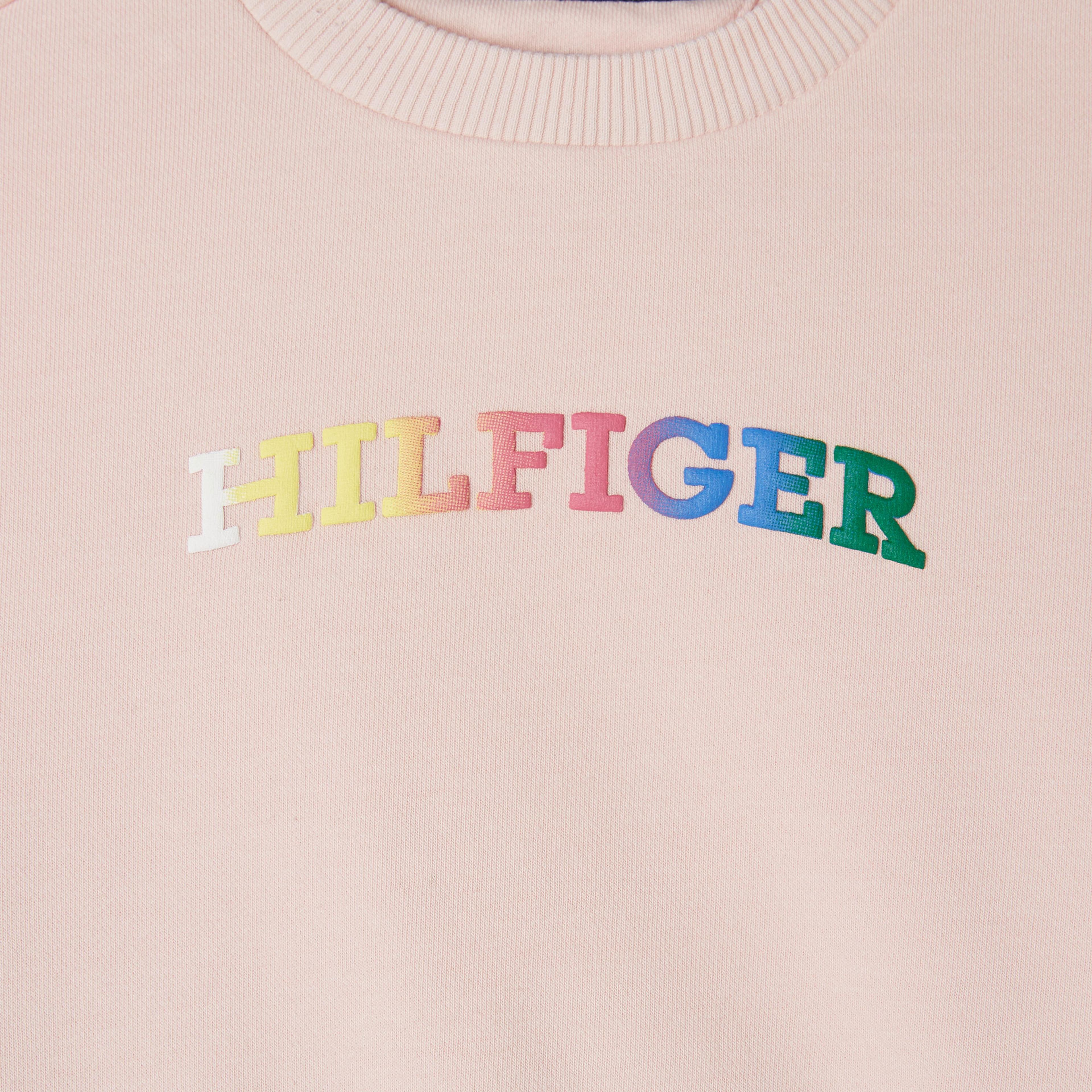 Tommy Hilfiger Monotype Çocuk Pembe Sweatshirt