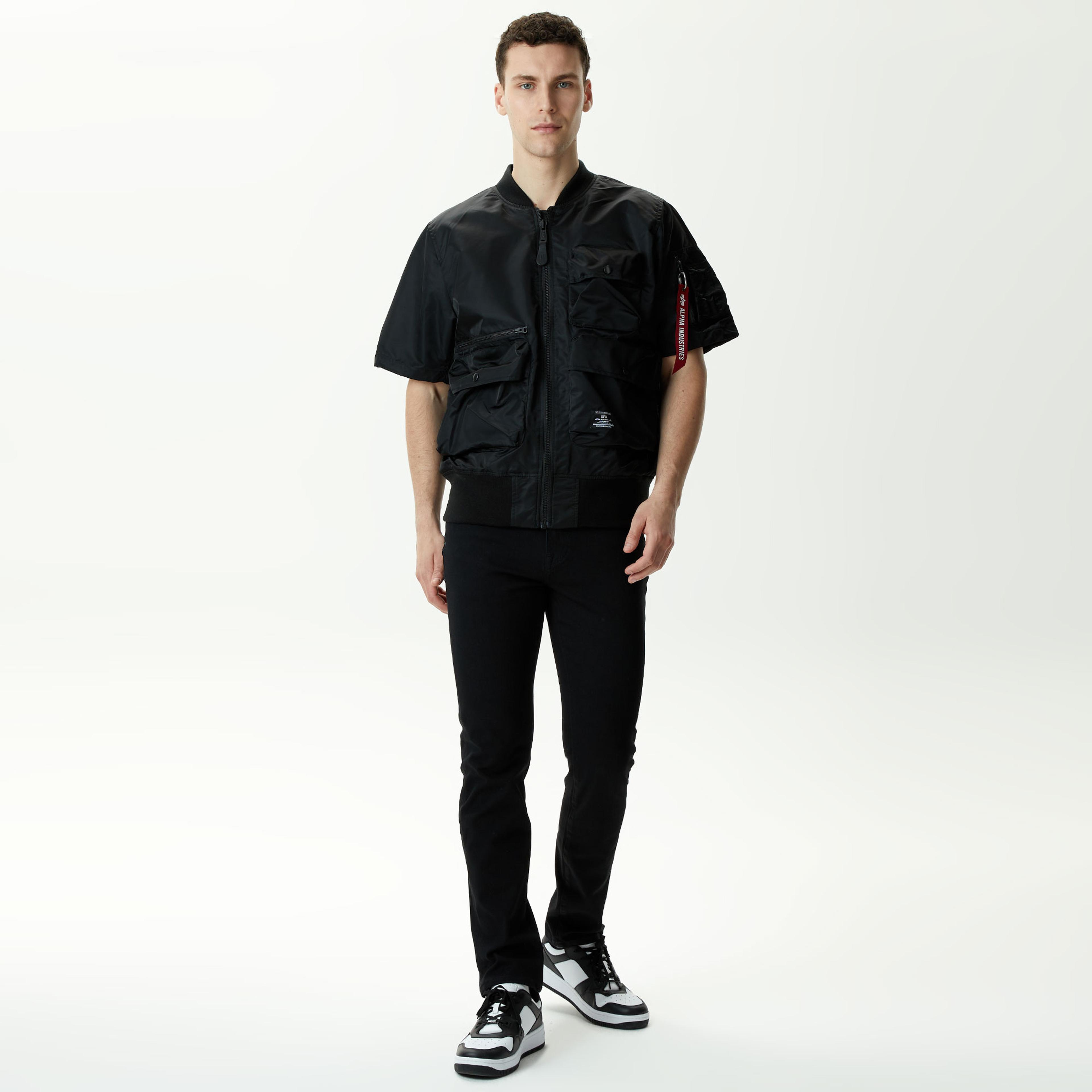 Alpha Industries L-2B Kısa Kollu Flight Unisex Siyah Ceket