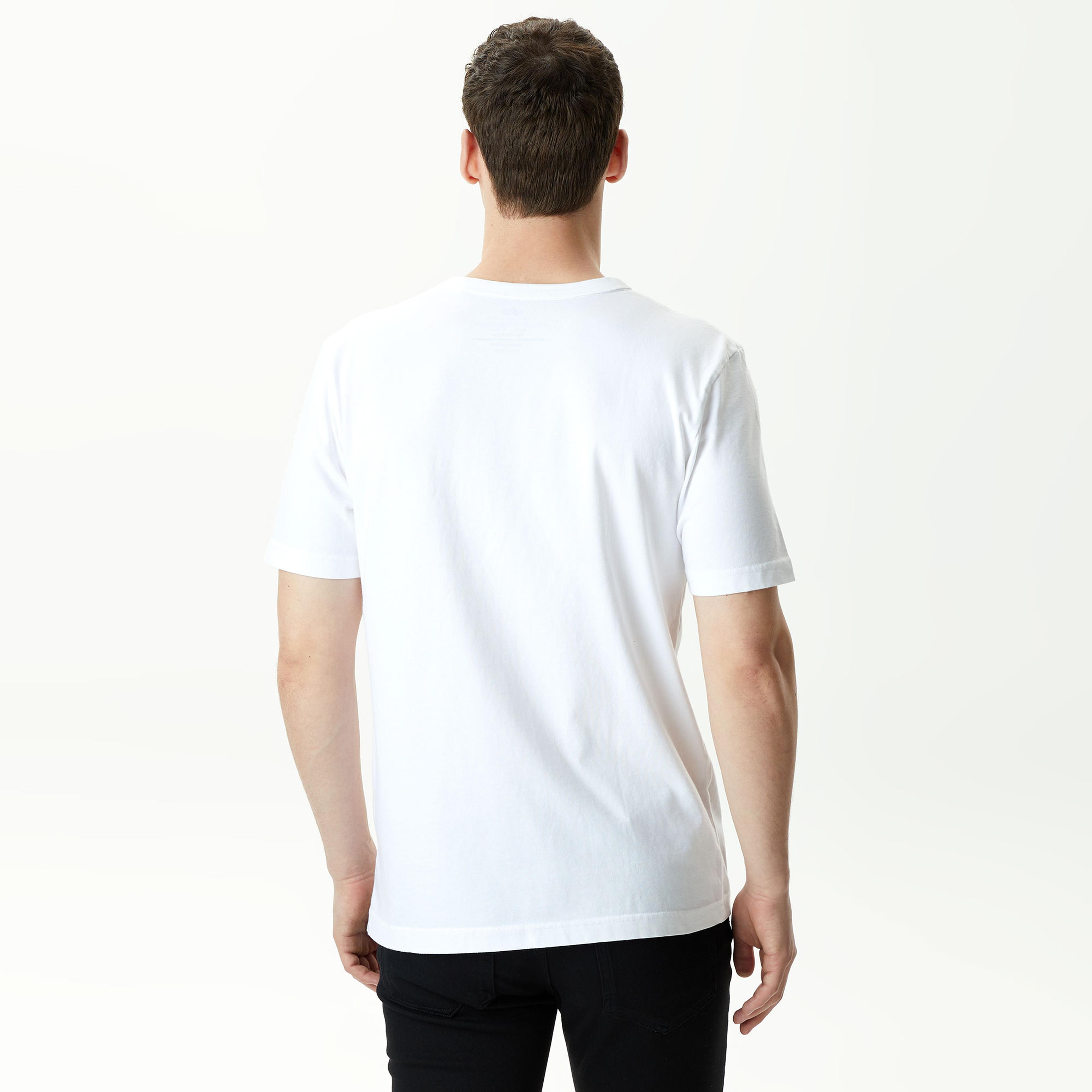 Alpha Industries Warped Label Unisex Beyaz T-shirt