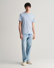 GANT Erkek Mavi Regular Fit Bisiklet Yaka T-Shirt