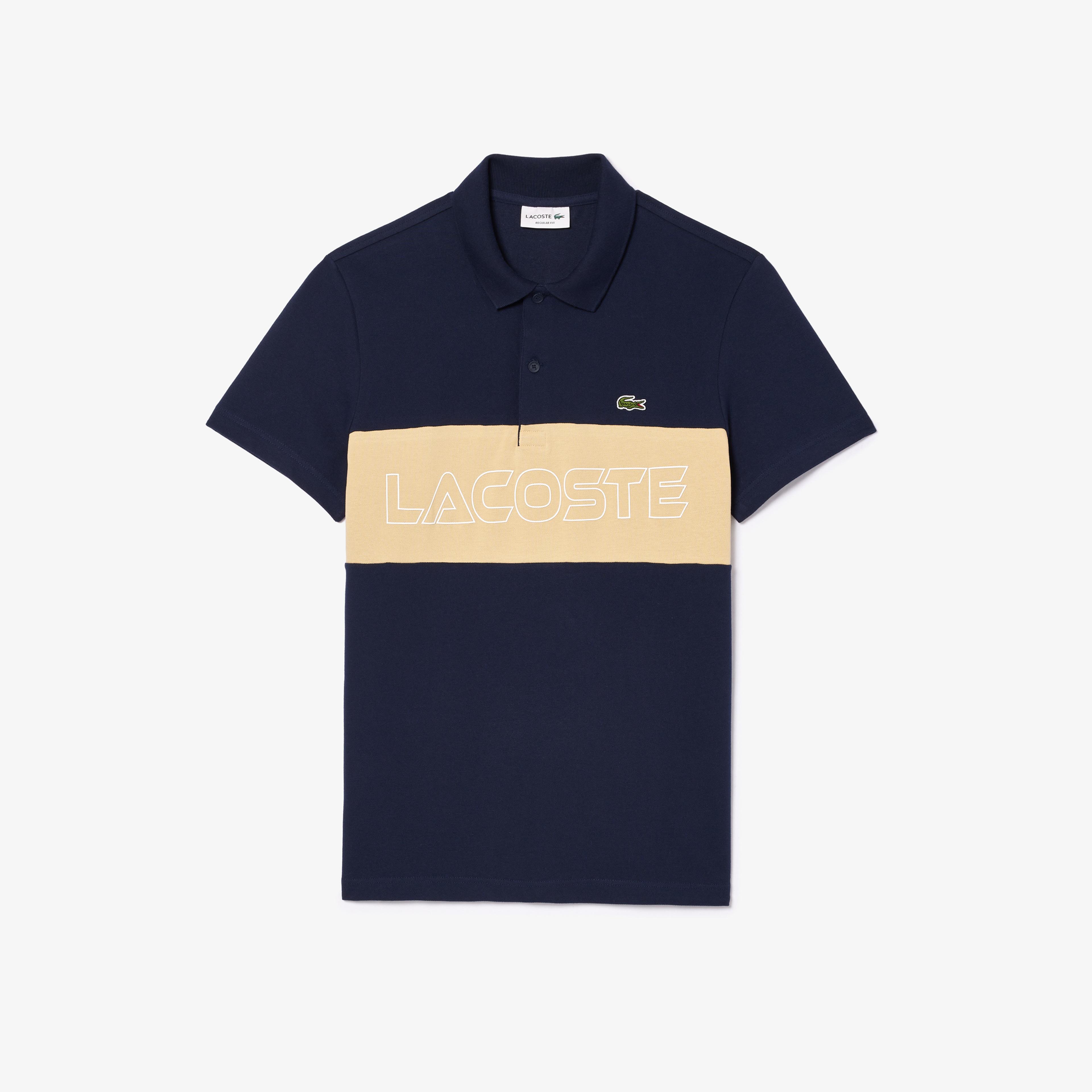 Lacoste Erkek Regular Fit Renk Bloklu Lacivert Polo