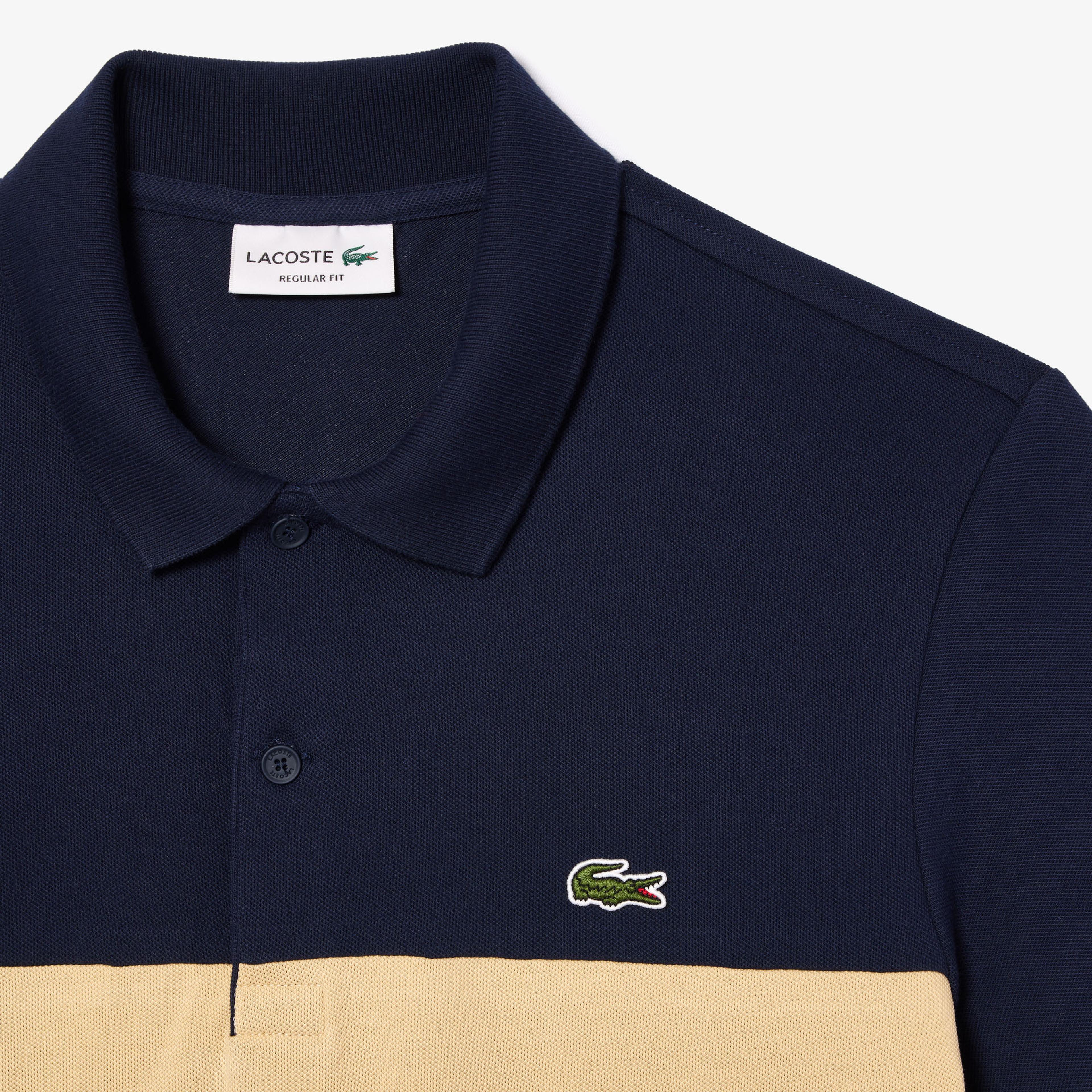 Lacoste Erkek Regular Fit Renk Bloklu Lacivert Polo