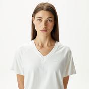 Lacoste Kadın Relaxed Fit V Yaka Beyaz T-Shirt