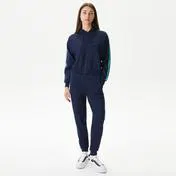 Lacoste Kadın Relaxed Fit Kapüşonlu Lacivert Sweatshirt