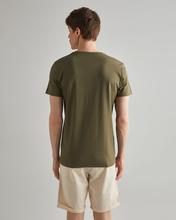 GANT Erkek Yeşil Regular Fit Bisiklet Yaka Logolu T-shirt
