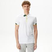 Lacoste Erkek Oversize Fit Fermuarlı Beyaz Polo