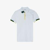 Lacoste Erkek Oversize Fit Fermuarlı Beyaz Polo