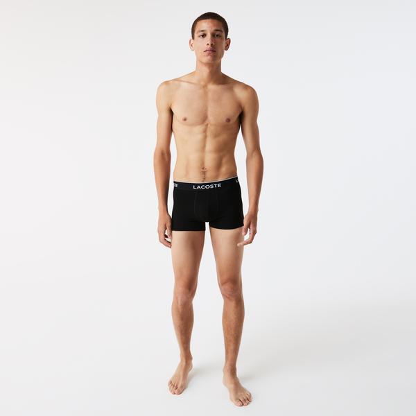 Lacoste Classic Erkek 3'lü Lacivert Boxer