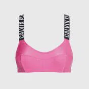 Calvin Klein Intense Power Rib Kadın Pembe Bikini Üstü