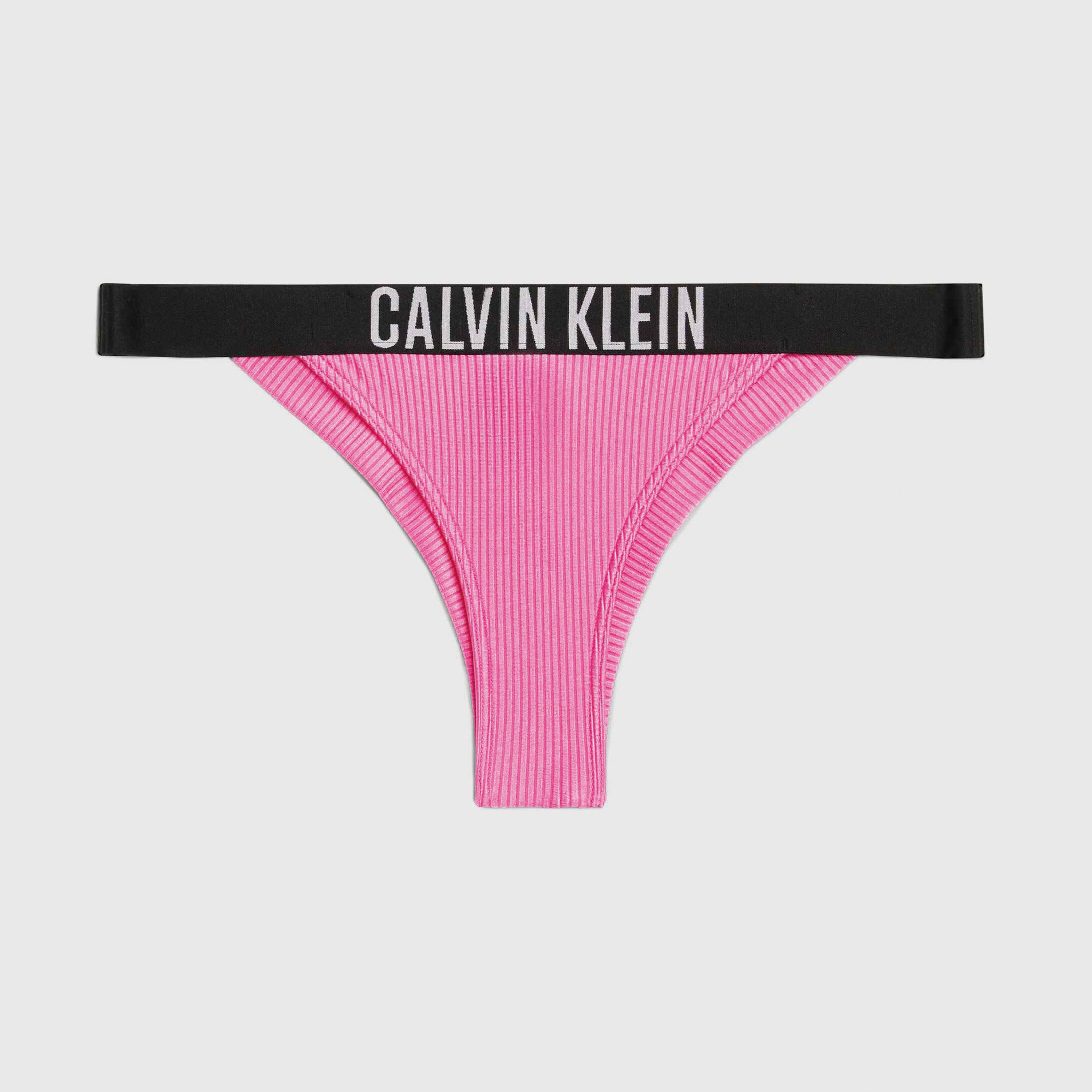 Calvin Klein Intense Power Rib Kadın Pembe Bikini Altı