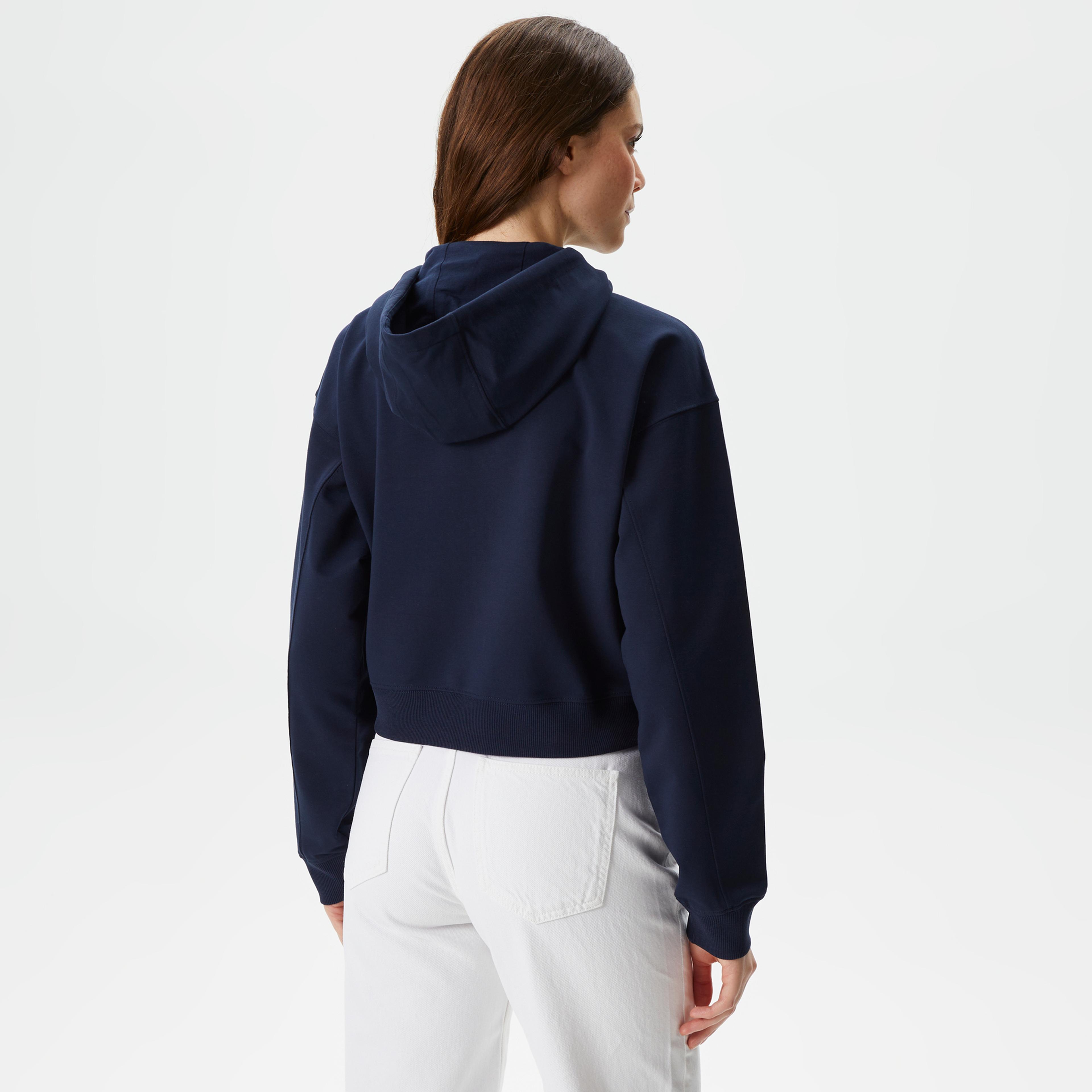 Nautica Kadın Lacivert Relaxed Fit Sweatshirt